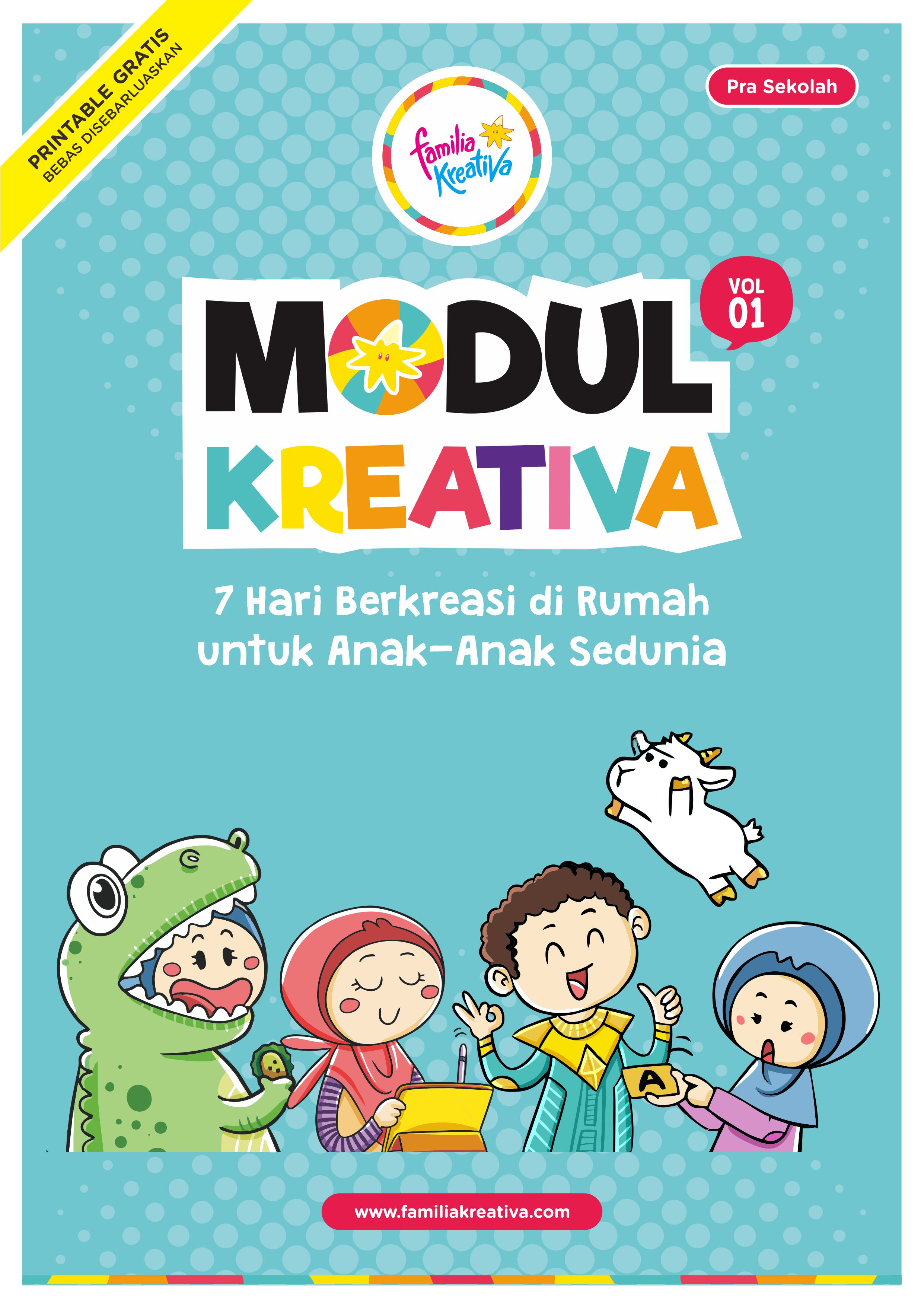 Printable Gratis : Modul Kreativa Vol. 1 - Aktivitas Untuk 1 Minggu